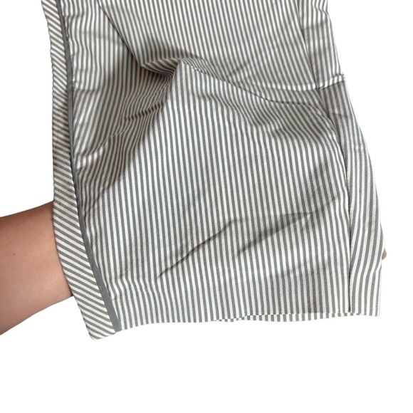 Athleta Brooklyn Textured Ankle Pant White Stripe, Size 18 - Picture 9 of 14